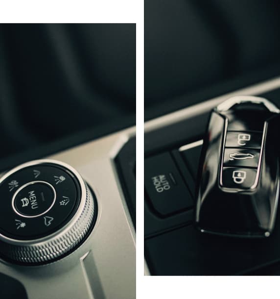 inside the car